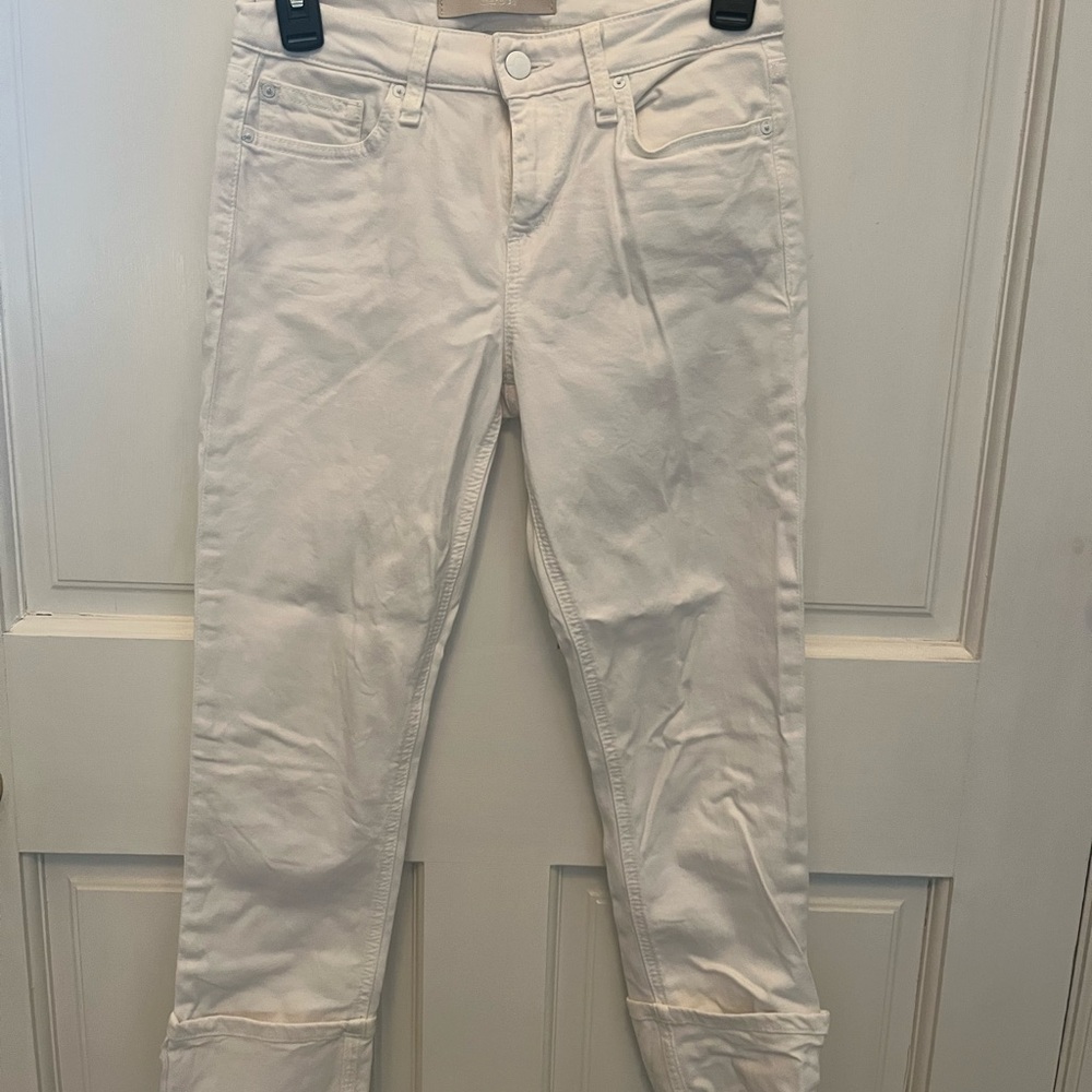 Joe's Jeans White Ankle Cropped Denim